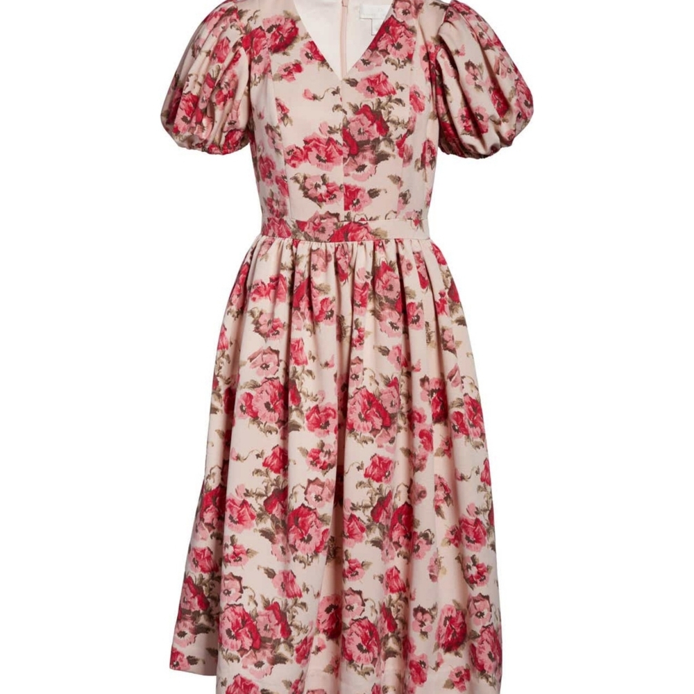 Rachel Parcell Nordstrom Exclusive Puff Sleeve Floral Dress